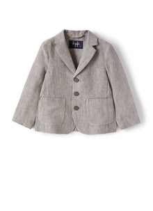 Blazer in Linen | Stone Grey