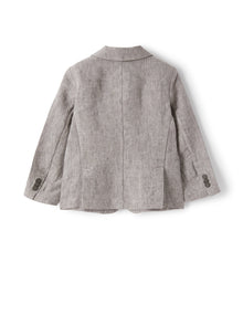 Blazer in Linen | Stone Grey