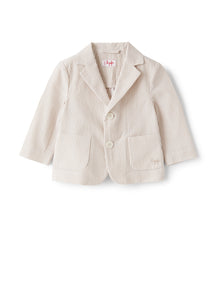 Baby Boys’ Seersucker Blazer | Dark Beige