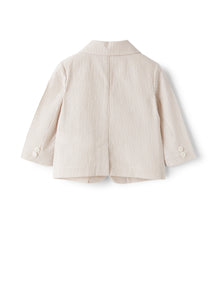 Baby Boys’ Seersucker Blazer | Dark Beige