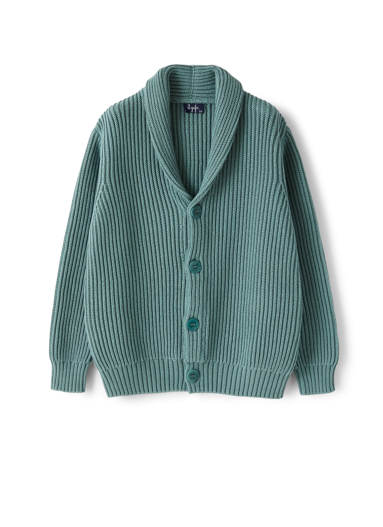 Cardigan in Organic Cotton | Sage Green