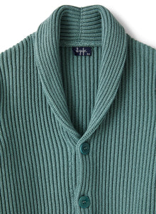 Cardigan in Organic Cotton | Sage Green