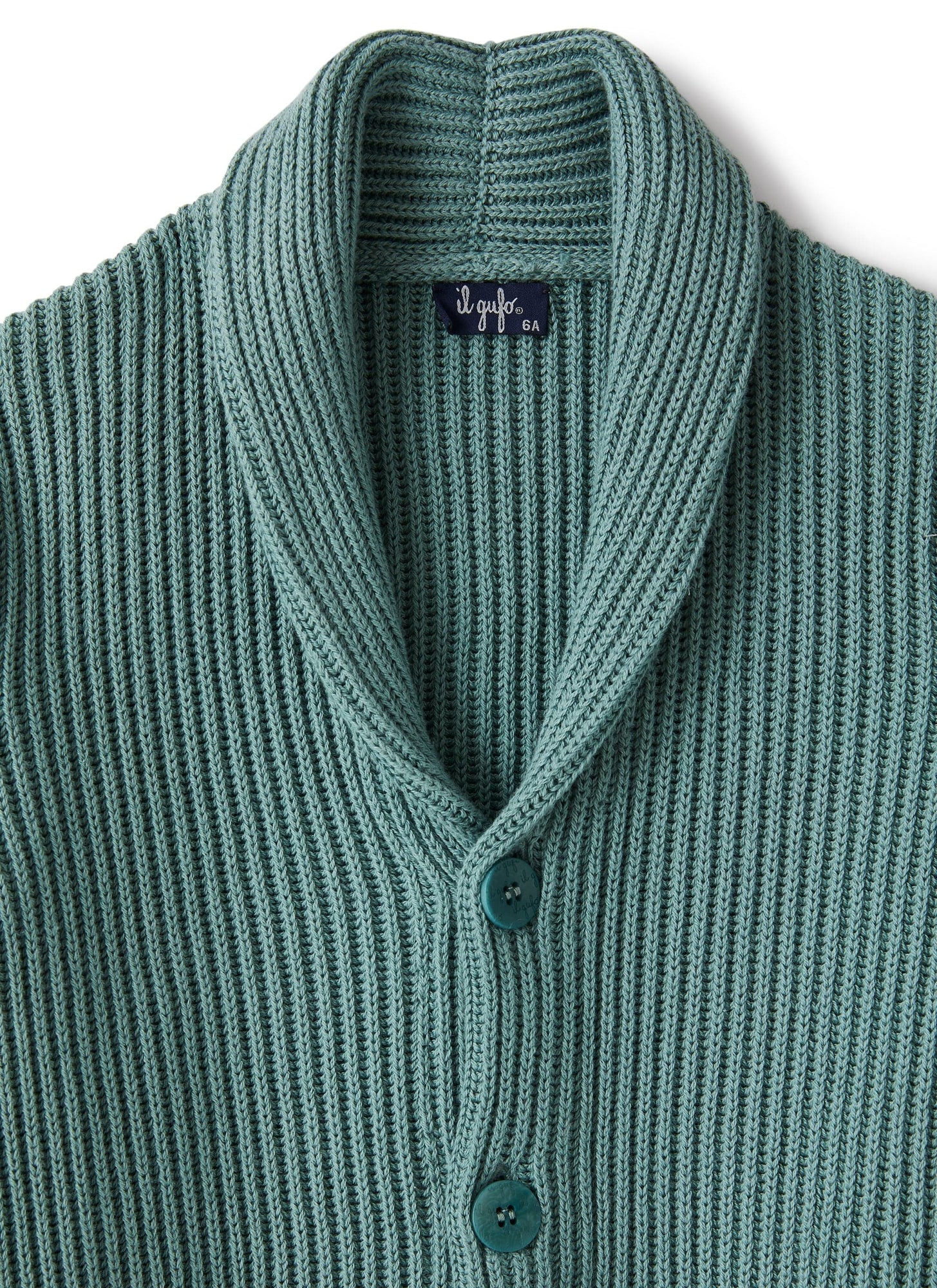 Cardigan in Organic Cotton | Sage Green