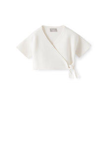 Baby Girls’ Cardigan in Organic Cotton | White
