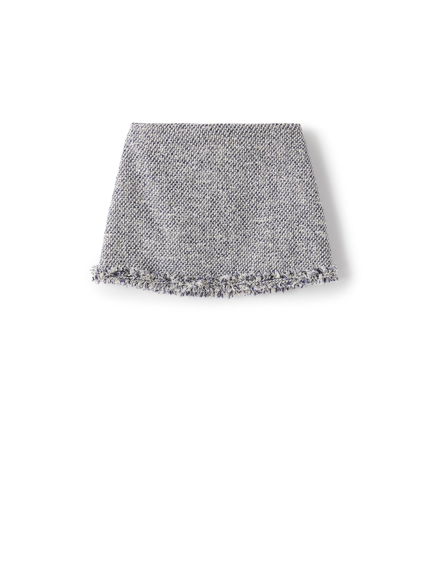 Skirt in Raised-Weft Cotton | Electric Blue