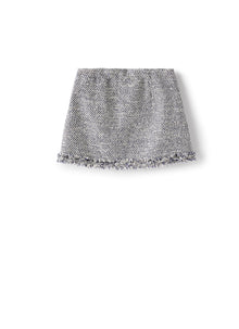 Skirt in Raised-Weft Cotton | Electric Blue