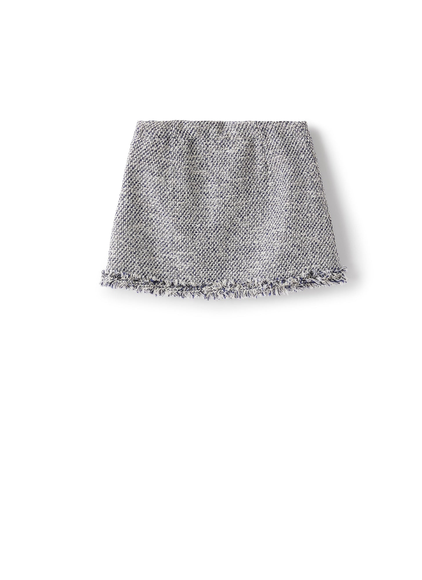 Skirt in Raised-Weft Cotton | Electric Blue