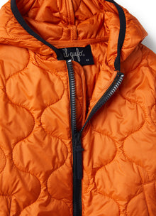 Orange Jacket with Eco-Friendly Padding | Crab Orange