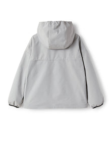 Zip-Front Jacket in Hi-Tech Fabric | Cloud Grey