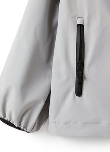 Zip-Front Jacket in Hi-Tech Fabric | Cloud Grey