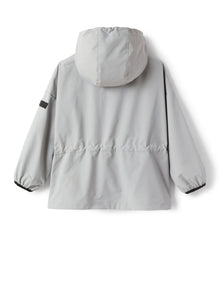 Parka Style Zip-Front Jacket in Hi-Tech Fabric | Cloud Grey