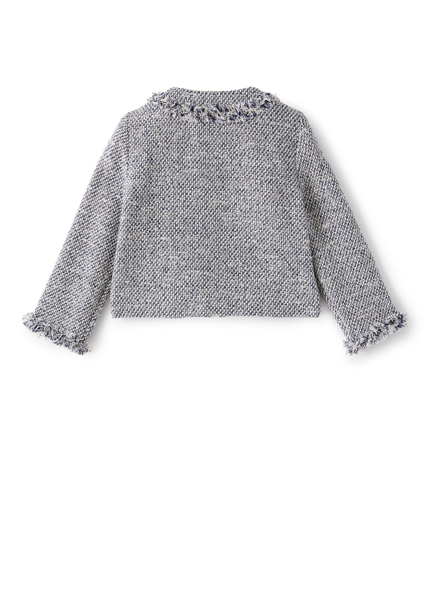 Jacket in Raised-Weft Cotton | Electric Blue