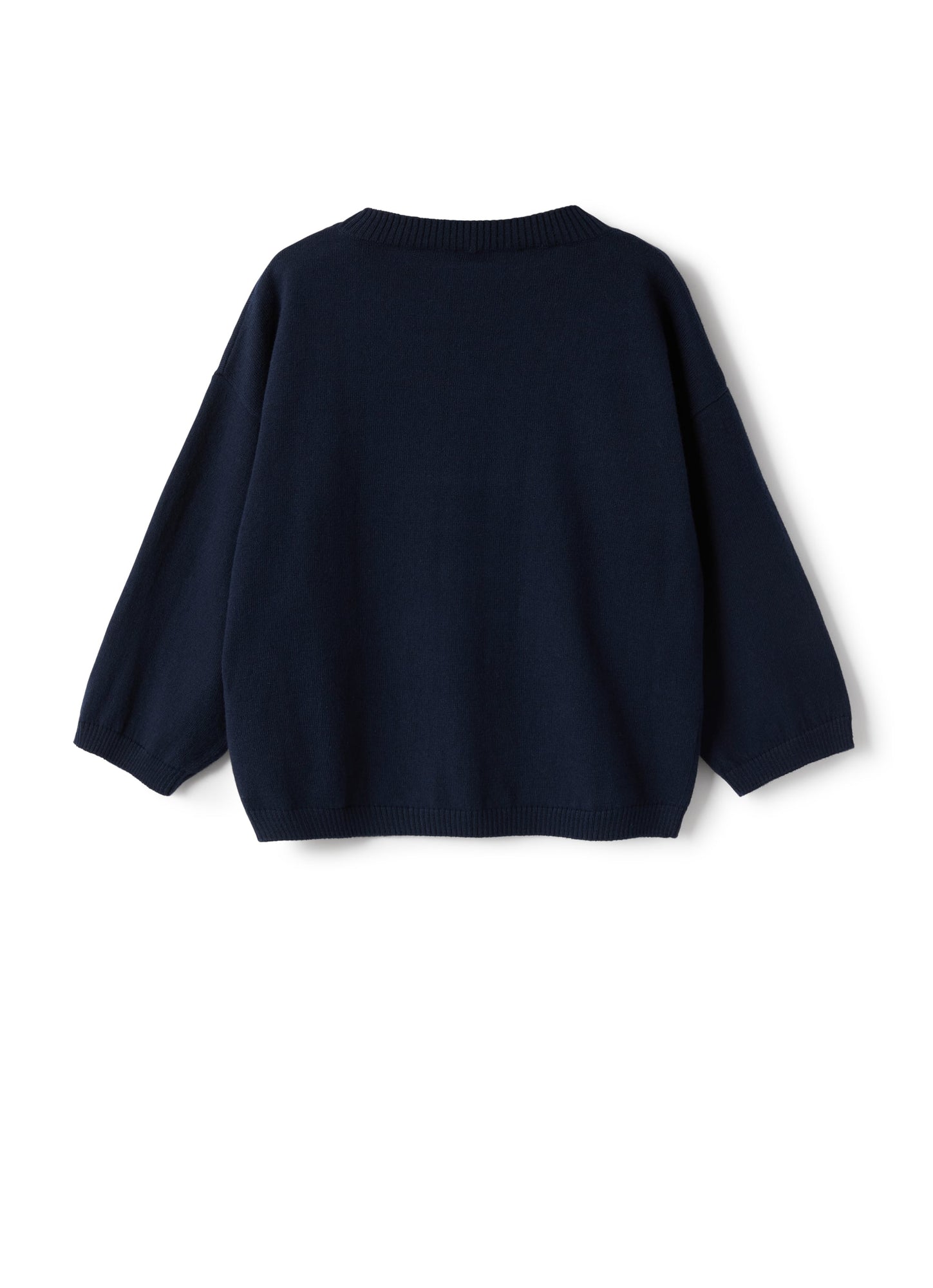 Top in Organic Cotton with Seagulls | Blue/Rosa Canina