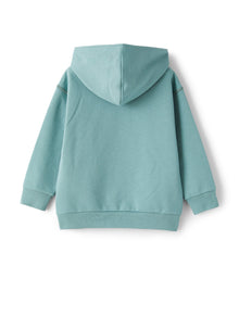 Hooded Sweatshirt with Sailboat Print | Salvia/Salvia