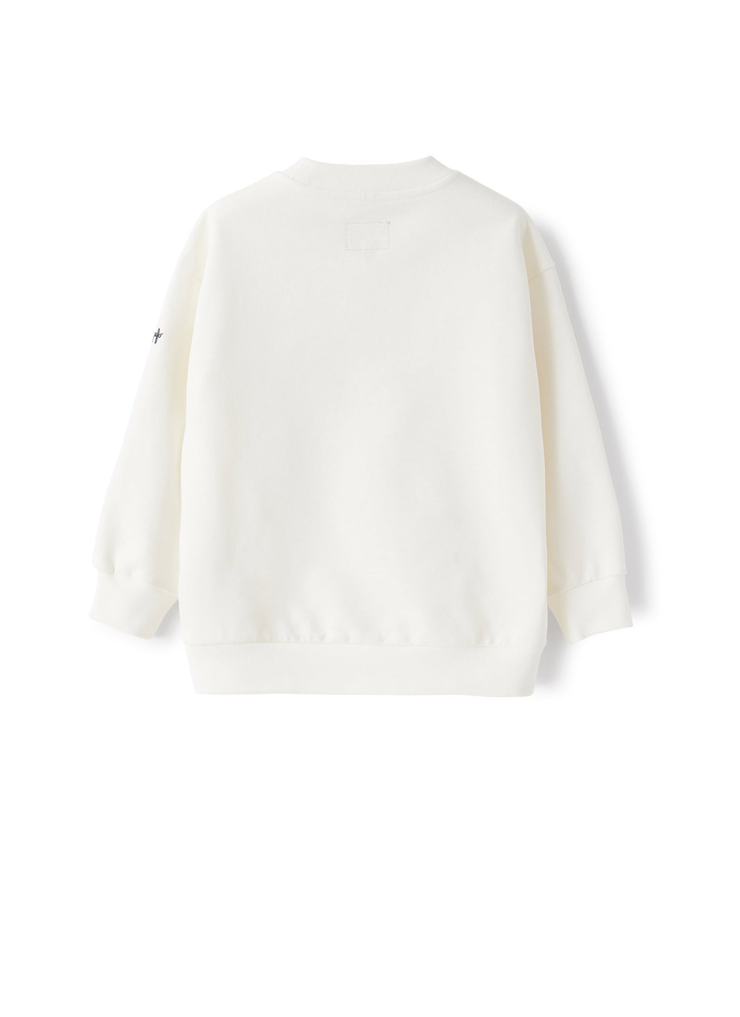Sweatshirt with French Bulldog Embroidery | Milk/Blue