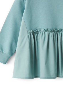 Sweatshirt with Flounce | Sage Green