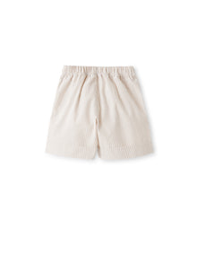 Bermuda Shorts in Seersucker | Dark Beige