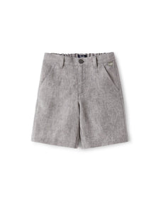 Bermuda Shorts in Linen | Stone Grey
