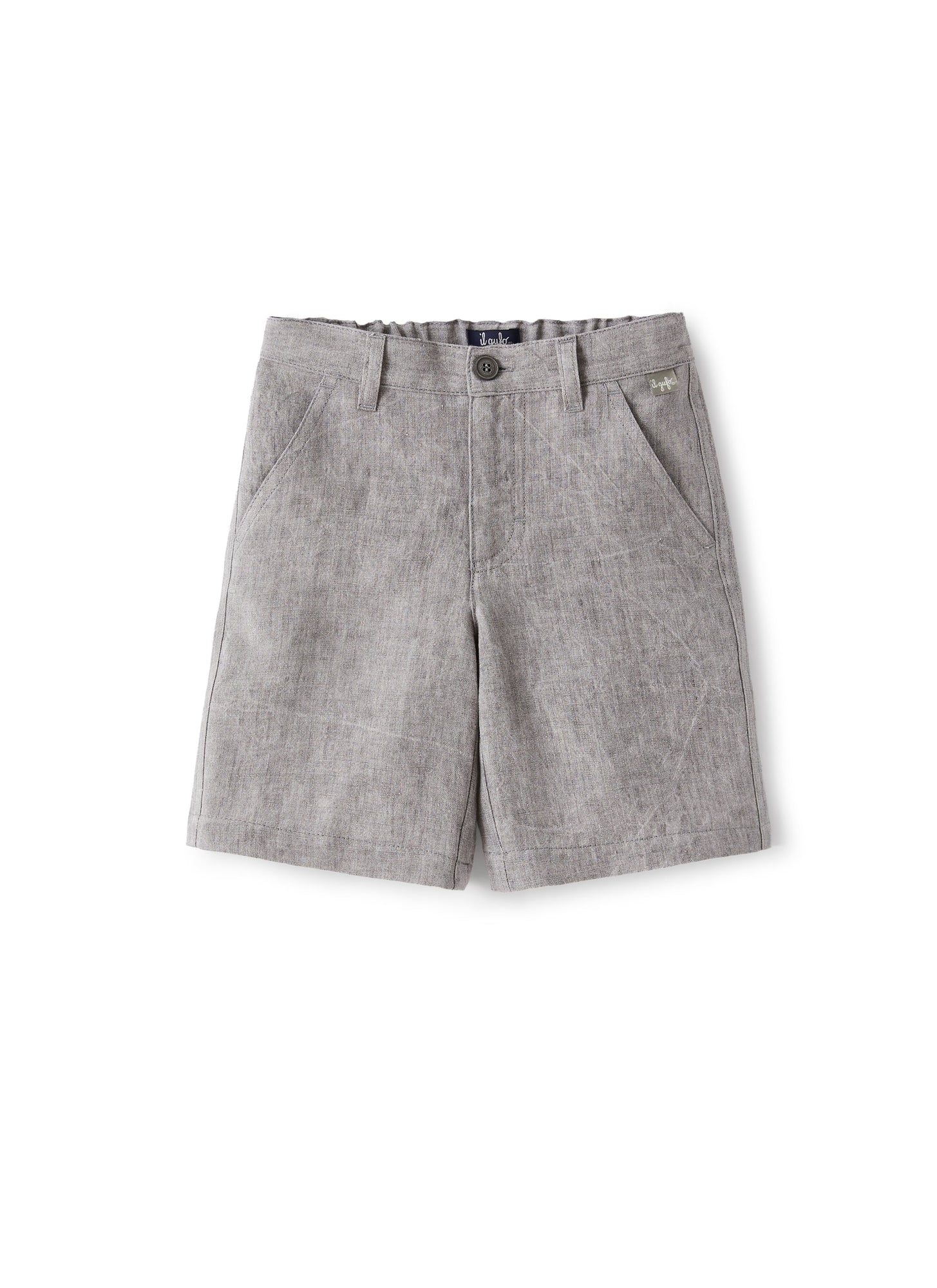 Bermuda Shorts in Linen | Stone Grey