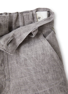 Bermuda Shorts in Linen | Stone Grey