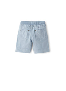 Bermuda Shorts in Light-Poplin | Powder Blue