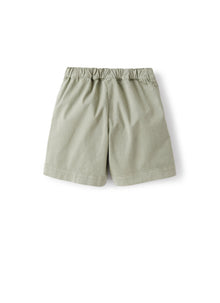Bermuda Shorts in Cotton Gabardine | Green Oregano