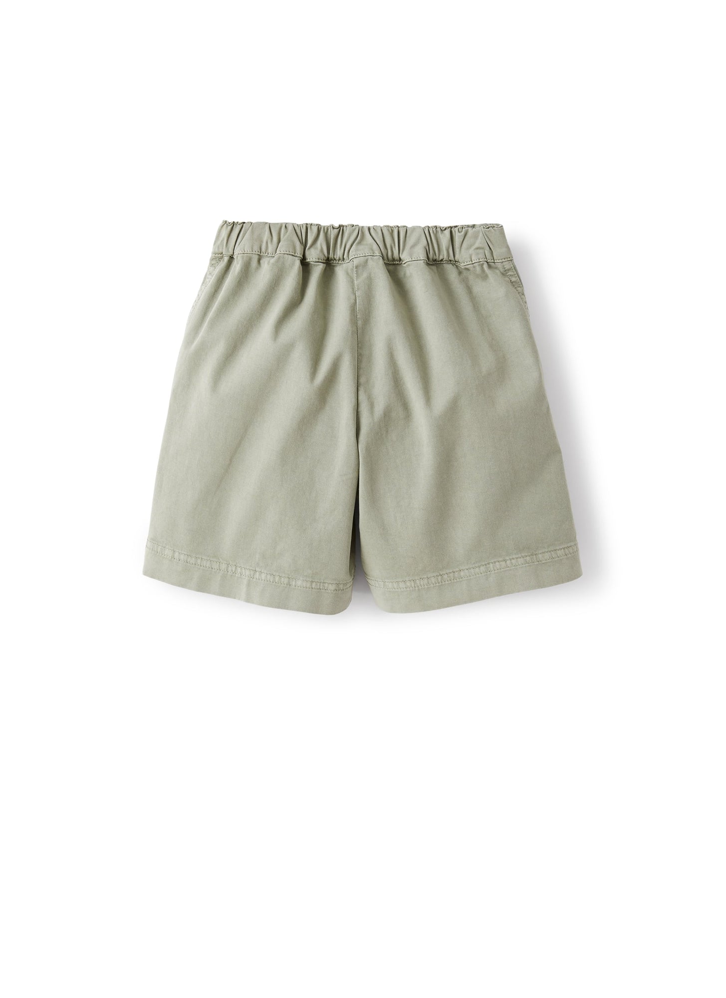 Bermuda Shorts in Cotton Gabardine | Green Oregano