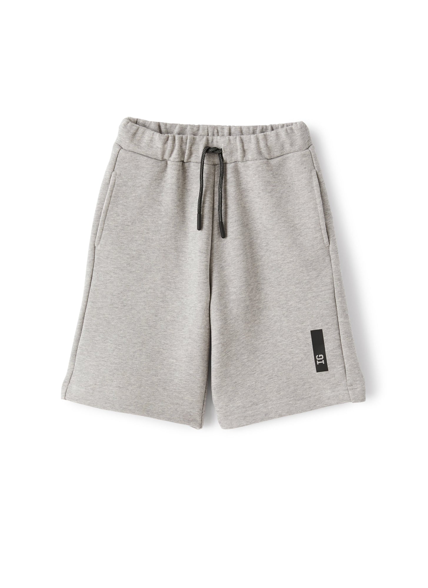 Bermuda Shorts in Fleece with Drawstring | Cloud Grey