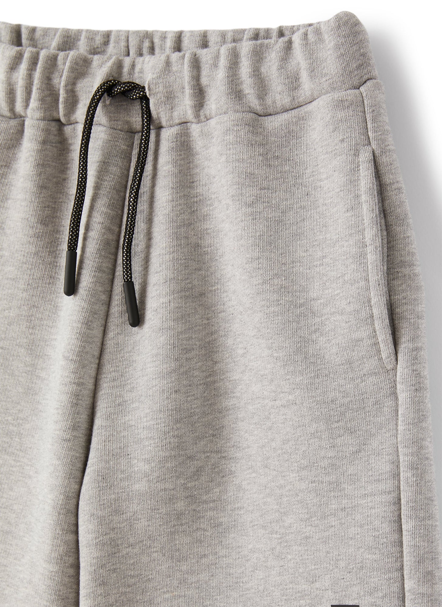 Bermuda Shorts in Fleece with Drawstring | Cloud Grey