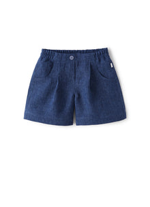 Linen Bermuda Shorts | Electric Blue