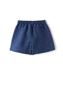 Linen Bermuda Shorts | Electric Blue