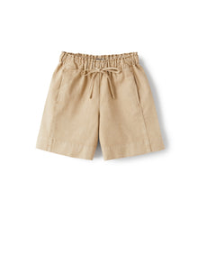 Bermuda Shorts in Canvas | Dark Beige