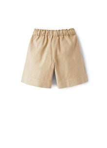 Bermuda Shorts in Canvas | Dark Beige