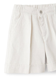Bermuda Shorts in Linen-And-Cotton | Shell