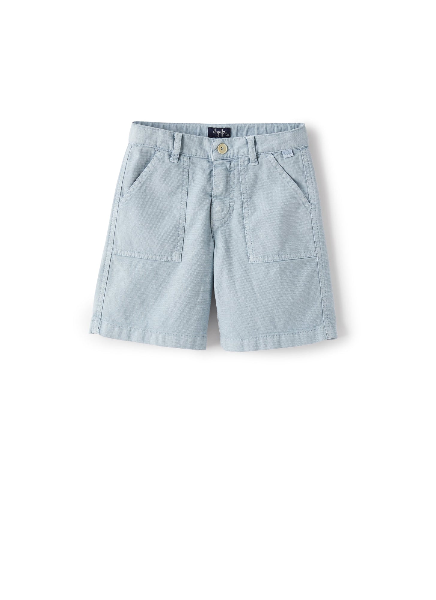 Bermuda Shorts in Light-Canvas | Powder Blue