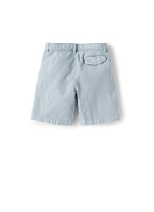 Bermuda Shorts in Light-Canvas | Powder Blue