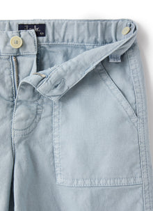 Bermuda Shorts in Light-Canvas | Powder Blue