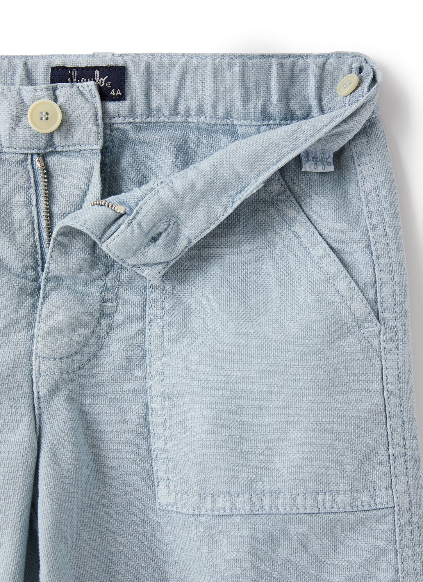 Bermuda Shorts in Light-Canvas | Powder Blue