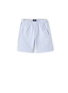 Bermuda Shorts in Light-Seersucker | Light Blue