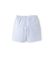 Bermuda Shorts in Light-Seersucker | Light Blue