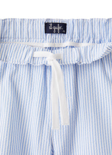 Bermuda Shorts in Light-Seersucker | Light Blue