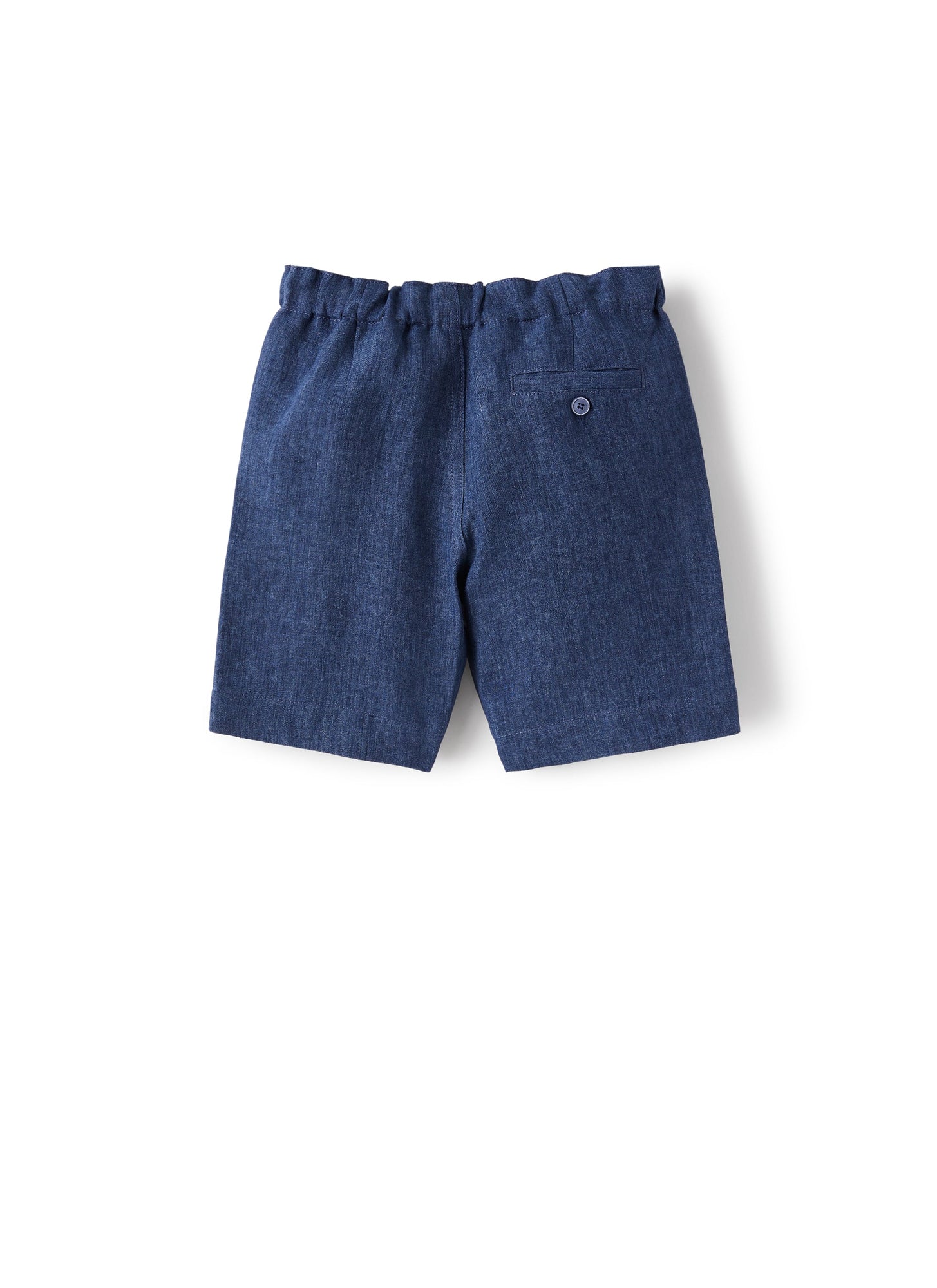 Bermuda Shorts in Linen | Electric Blue