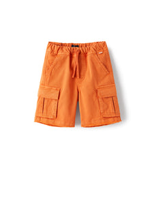 Bermuda Shorts in Gabardine | Crab Orange