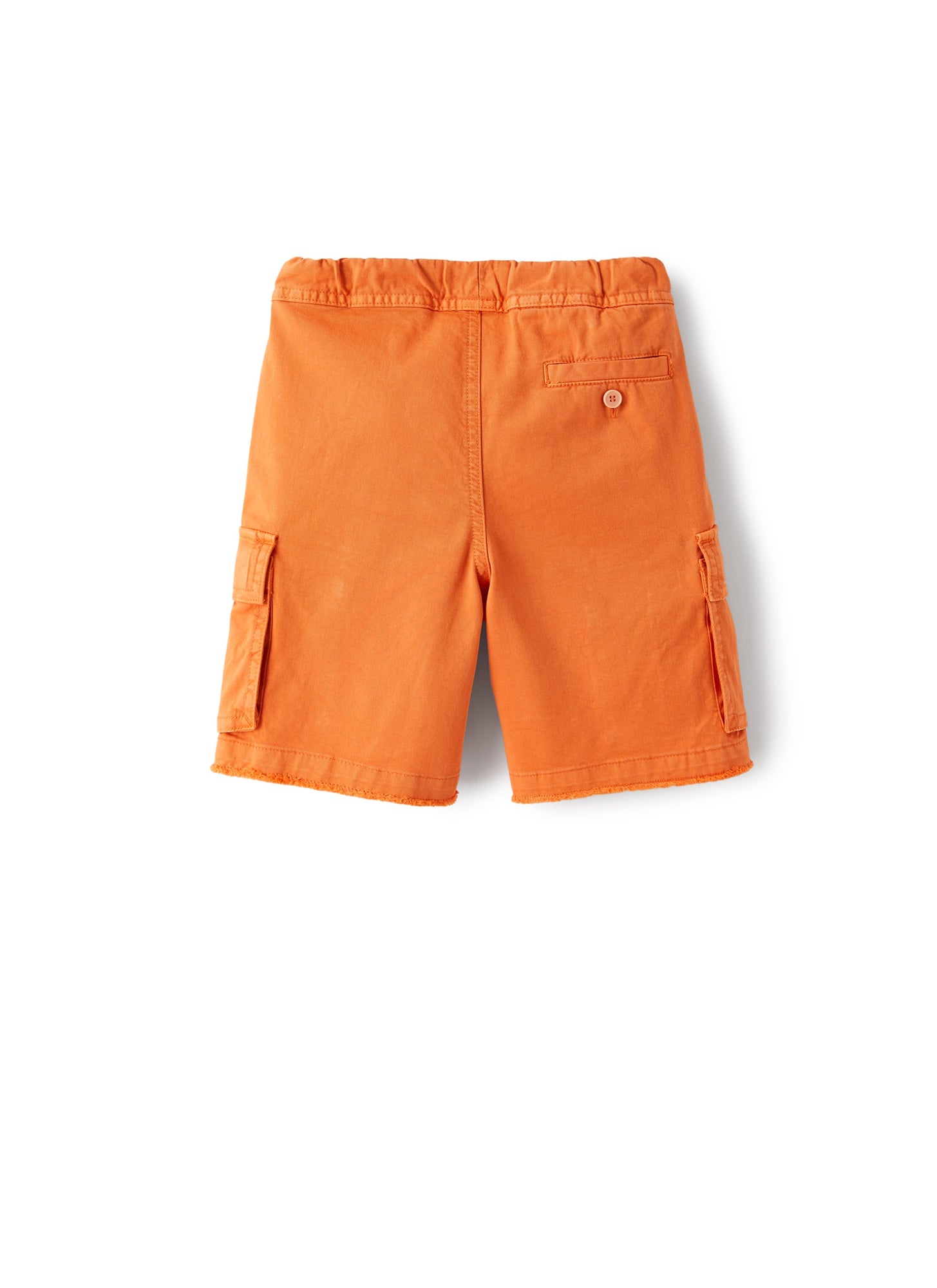 Bermuda Shorts in Gabardine | Crab Orange