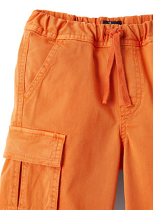 Bermuda Shorts in Gabardine | Crab Orange