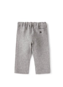 Trousers in Linen | Stone Grey