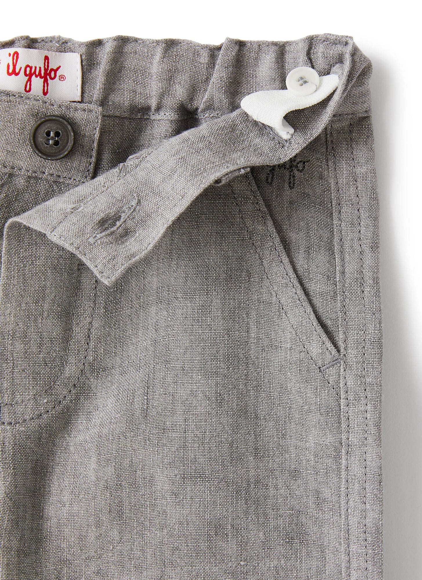 Trousers in Linen | Stone Grey