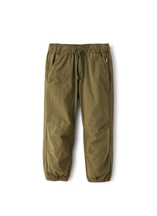 Jogging Pants in Poplin | Olive Green