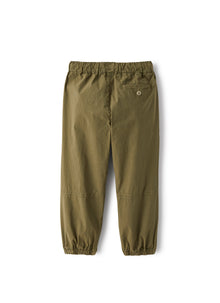 Jogging Pants in Poplin | Olive Green