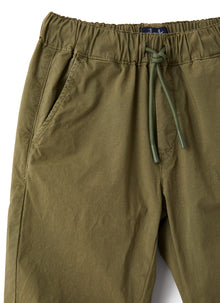 Jogging Pants in Poplin | Olive Green